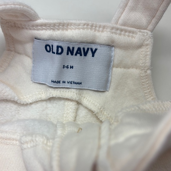 Old Navy White Baby Overalls- 3-6 Month - Picture 3 of 3